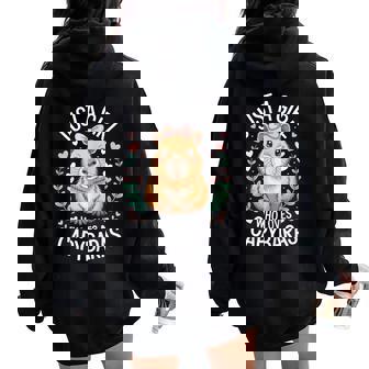 Just A Girl Who Loves Capybaras Camisa Niños Niñas Es Amante Women Oversized Hoodie Back Print - Regaloses