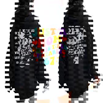 Just A Mom Who Is Tired Of Hearing 67 Six Seven Meme Women Oversized Hoodie Back Print | Seseable CA