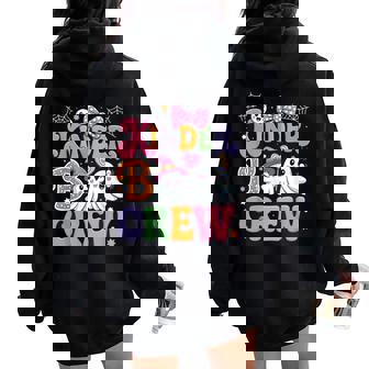 Kinder Boo Crew Kindergarten Teacher Student Halloween Women Oversized Hoodie Back Print | Seseable UK