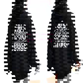 La Coureuse Parfaite Cadeau Humour Course À Pied Sweat à capuche oversize pour femme avec imprimé dans le dos - Cadeauxyz