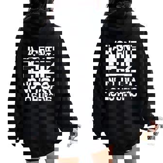 La Gente Feliz No Toca Los Huevos Para Hombre Y Cuello Women Oversized Hoodie Back Print - Regaloses