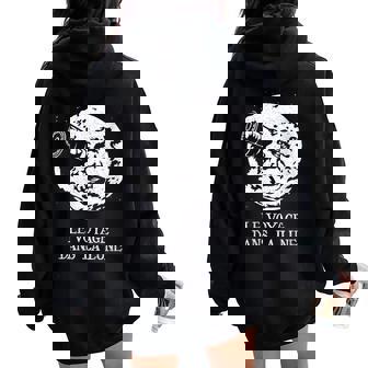 Leoyage Dans La Lune Cinémaintage Classique Sweat à capuche oversize pour femme avec imprimé dans le dos - Cadeauxyz