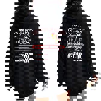 Les Profs De Mathsont Des Licornes Prof De Maths Sweat à capuche oversize pour femme avec imprimé dans le dos - Cadeauxyz