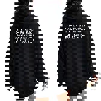 Let Me Ask My Wife ay Husband Life ユーモア レディース オーバーサイズ パーカー バックプリント - Kawaiitshirt