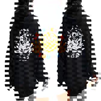 Let's Learn Today First Day Of School For Teacher Student Women Oversized Hoodie Back Print | Mazezy