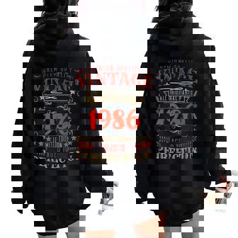 Leyenda Desde 1986 Para Hombres Es Papá Mamá 1986 36 Años Women Oversized Hoodie Back Print - Regaloses