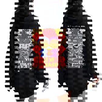 Li Xi Please 男の子&女の子 キッズ- ベトナム旧正月 レディース オーバーサイズ パーカー バックプリント - Kawaiitshirt