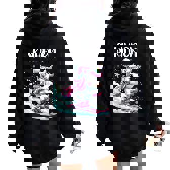 Licorne Amusante Qui Fait Duki Duki Desacances Auki Sweat à capuche oversize pour femme avec imprimé dans le dos - Cadeauxyz