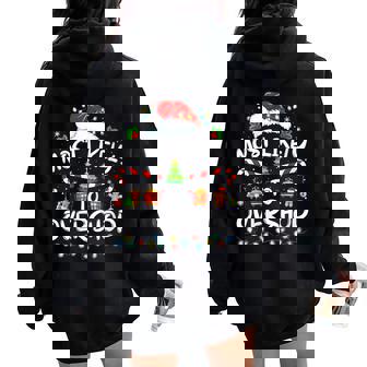 Most Likely To Overshop Christmas Shopping Squad Family Xmas Women Oversized Hoodie Back Print | Mazezy