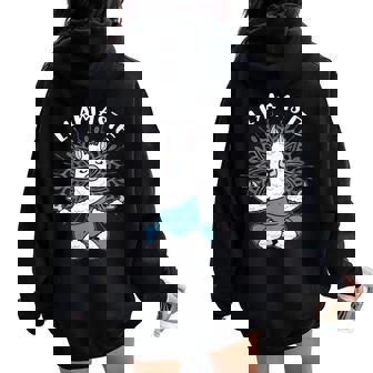 Llamaste Humour Yoga Original Méditation Lama Zen Idée Drôle Sweat à capuche oversize pour femme avec imprimé dans le dos - Cadeauxyz