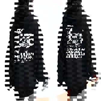 Los Angeles California Retrointage Manche Longue Sweat à capuche oversize pour femme avec imprimé dans le dos - Cadeauxyz