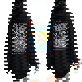 Get In Loser We're Doing God's Will Christian Bible Women Oversized Hoodie Back Print | Mazezy