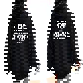 I Love It When My Wife Gets Me A Beer シャツ レディース オーバーサイズ パーカー バックプリント - Kawaiitshirt