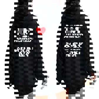 I Love My Girlfriend I Love My Girlfriendotay Away レディース オーバーサイズ パーカー バックプリント - Kawaiitshirt