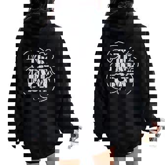 The Love Vintage Boat 80S Tv 2 Women Oversized Hoodie Back Print | Mazezy