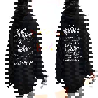 I Loved Her First Bridal Shower Mother Of The Bride Women Oversized Hoodie Back Print - Thegiftio