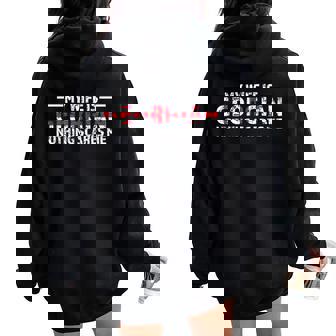 Ma Est Géorgienne Rien Ne M'effraie Géorgienne Sweat à capuche oversize pour femme avec imprimé dans le dos - Cadeauxyz