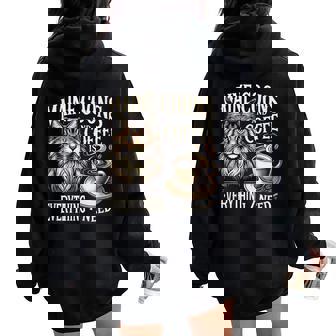 Maine Coon Lover Maine Coon Cat Maine Coons For Women Women Oversized Hoodie Back Print | Mazezy