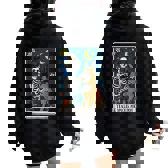 The Malinois Mom Tarot Card Women Oversized Hoodie Back Print | Seseable FR