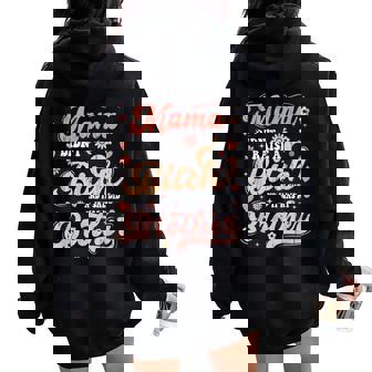 Mama Didn't Raise A Bitch And If She Did It Was My Brother Women Oversized Hoodie Back Print | Mazezy