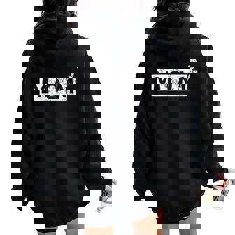 Mamá Two Mom 2 Madre De Dos Niños Géminis Women Oversized Hoodie Back Print - Regaloses