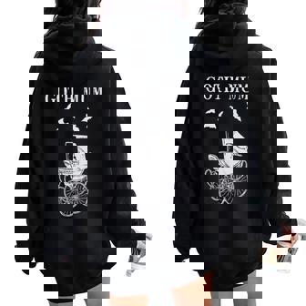 Maman Gothique Sweat à capuche oversize pour femme avec imprimé dans le dos - Cadeauxyz