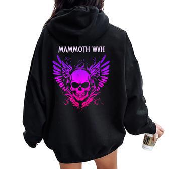 Mammoth Music Wvh Vintage Skull For Women Women Oversized Hoodie Back Print - Thegiftio UK