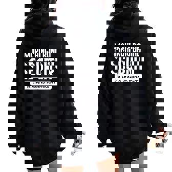 Marching Band Security Aka Band Parent Band Mom Dad Women Oversized Hoodie Back Print - Thegiftio