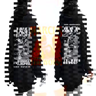 Marcus The Worm Bootleg For Meme Fan Women Oversized Hoodie Back Print | Seseable CA