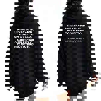 Marido Y Matrimonio Divertida Humor Graciosa Manga Larga Women Oversized Hoodie Back Print - Regaloses