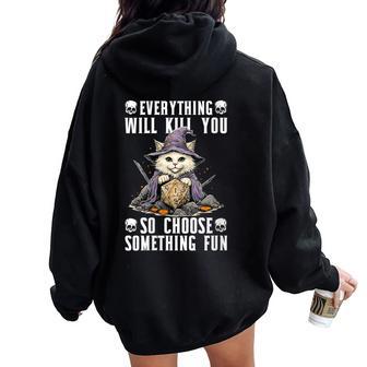 Mejor Jugador De Rol Para Hombres Es Niños Mesa De Juegos De Fantasía Cuello Women Oversized Hoodie Back Print - Regaloses
