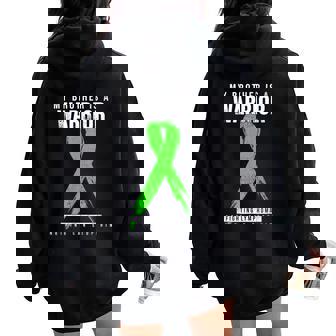 Mi Hermano Conciencia Del Linfoma Women Oversized Hoodie Back Print - Regaloses