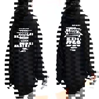 Mis Personas Favoritas Me Llaman Abuelo Regalo Para Abuelo Women Oversized Hoodie Back Print - Regaloses