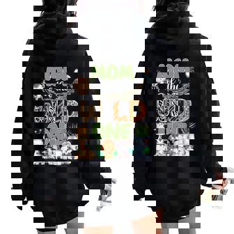 Mom Of The Wild One 1St Birthday Family Safari Jungle Party Women Oversized Hoodie Back Print - Thegiftio