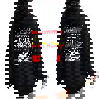 Mommy Of The Birthday Boy Matching Mom Son Family Bday Women Oversized Hoodie Back Print | Mazezy