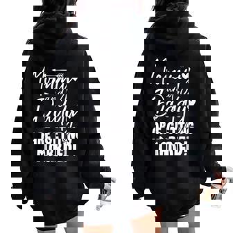 Mommy And Daddy Are Getting Married Son To Mother Wedding Women Oversized Hoodie Back Print - Thegiftio