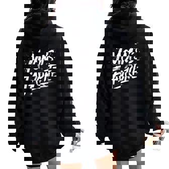 Moms Favorite Mom's Favorite Mother's Day 2026 Women Oversized Hoodie Back Print | Seseable UK