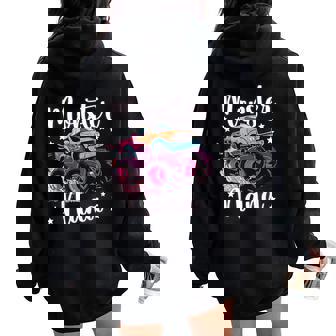 Monster Nana Proud Monster Truck Nana Grandma Women Oversized Hoodie Back Print | Seseable UK