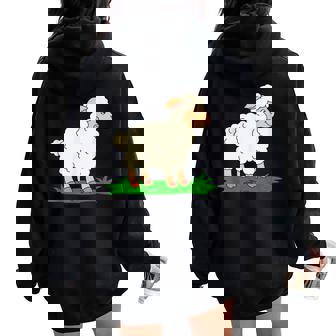 Mouton Homme Enfant Sweat à capuche oversize pour femme avec imprimé dans le dos - Cadeauxyz