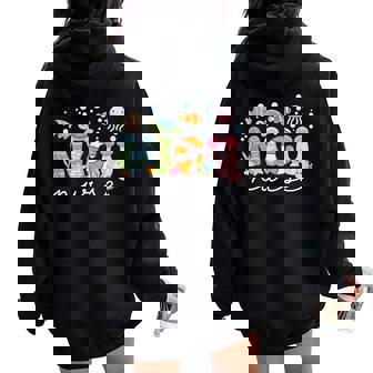 Nicu Nurse Cute Ocean Sea Neonatal Intensive Care Unit Women Oversized Hoodie Back Print | Seseable CA