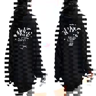 No Kings In America Since 1776 Resist 8647 Us Flag Women Women Oversized Hoodie Back Print - Thegiftio