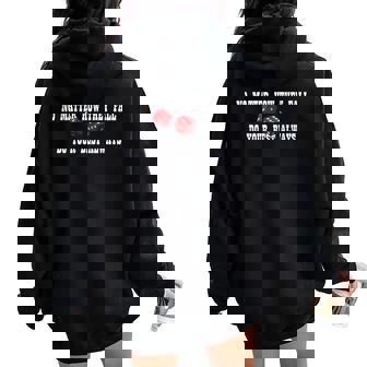 No Matter How They Fall Do Your Best Always ダイス レディース オーバーサイズ パーカー バックプリント - Kawaiitshirt