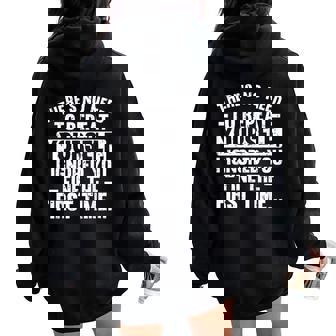 No Need Repeat Yourself I Ignored You Saying Men Women Oversized Hoodie Back Print | Seseable UK