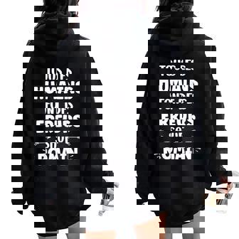 Nom Drole Citationauf Romain Humour Prénom Romain Sweat à capuche oversize pour femme avec imprimé dans le dos - Cadeauxyz