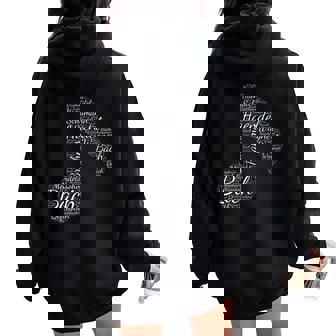 Note De Musique Musique Classique Musiciens Classiques Mélomanes Sweat à capuche oversize pour femme avec imprimé dans le dos - Cadeauxyz