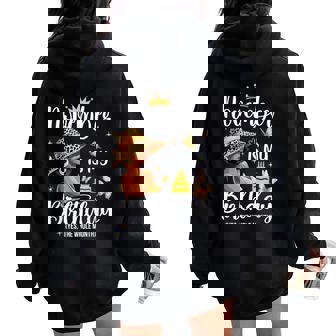 November Is My Birthday African American Woman Birthday Women Oversized Hoodie Back Print | Seseable CA