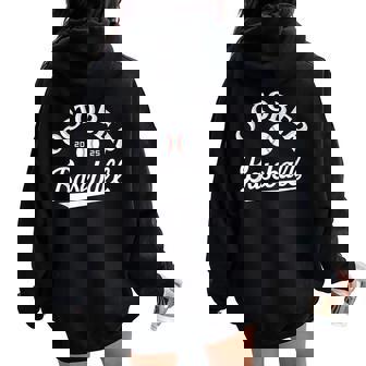 October Baseball 2025 Boys Women Oversized Hoodie Back Print | Mazezy