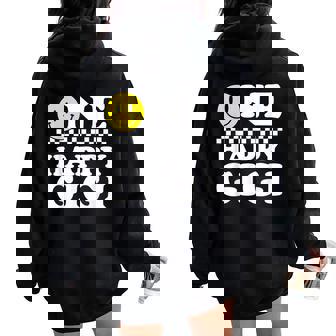 One Happy Dude Gigi 1St Birthday Family Matching Women Oversized Hoodie Back Print - Thegiftio