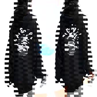 Orca Girl Familia Ballenaalvaje Animales Marinosidailvestre Niños Y Niñas Women Oversized Hoodie Back Print - Regaloses