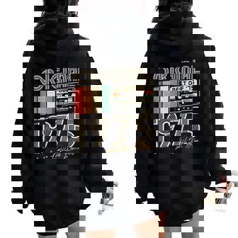 Original 1975Intage 50E Anniversaire Cadeau S Hommes Sweat à capuche oversize pour femme avec imprimé dans le dos - Cadeauxyz